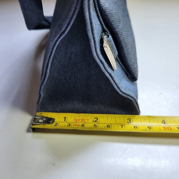 Mick-Gwend Shoulder Bag Purse Two Zip Compartments, Front Pocket Blue - Picture 5 of 11